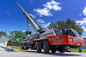 Spinning Crane Works Central Florida's Best Crane Lifting Service